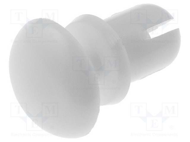 Rivet; polyamide; 3.5÷4.5mm; Colour: white; UL94V-2