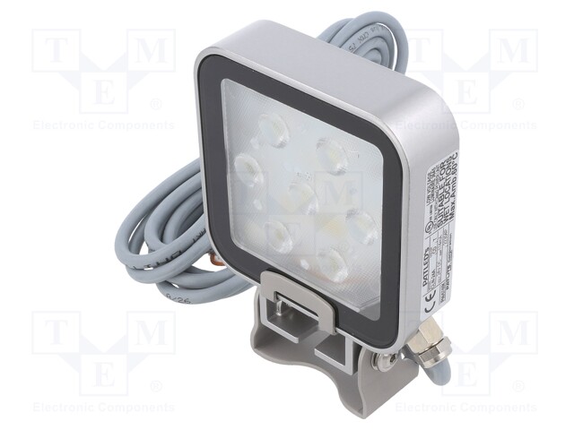 LED lamp; cool white; 550lm; 6500K; -40÷60°C; 24VDC; IP66; 3m