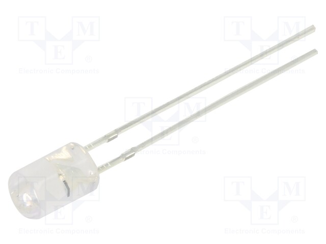 CRLED; 5mm; blue; 750mcd; 100°; Front: flat; 5.5÷20V; Pitch: 2.54mm