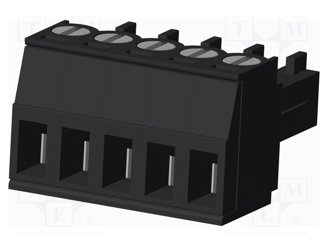 Connector: pluggable terminal block; plug; female; straight; 300V