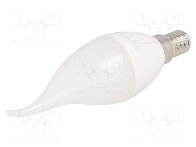 LED lamp; neutral white; E14; 230VAC; 260lm; 3W; 160°; 4000K