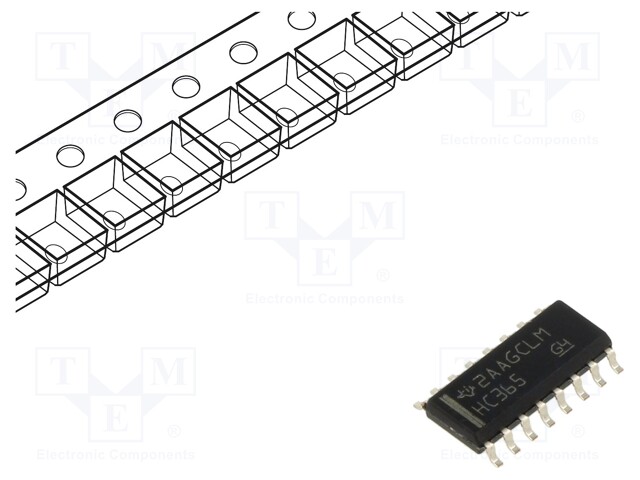 IC: digital; buffer,non-inverting,line driver; Ch: 6; SMD; SO16