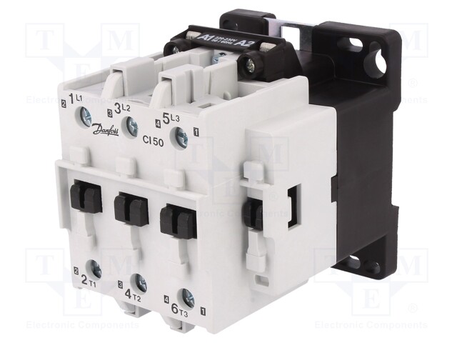 Contactor: 3-pole; NO x3; 230VAC; 52A; DIN,panel; CI 50; -30÷70°C