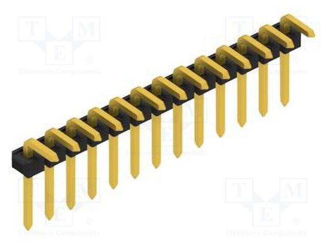 Connector: pin strips; pin header; male; PIN: 13; 2.54mm; THT; 1x13
