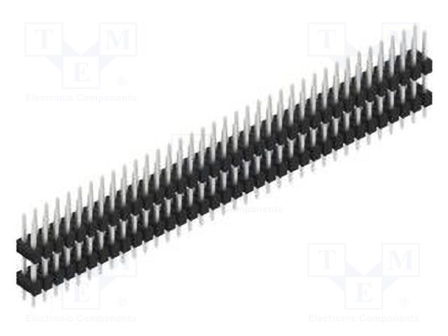 Connector: pin strips; pin header; male; PIN: 72; 2.54mm; THT; 2x36