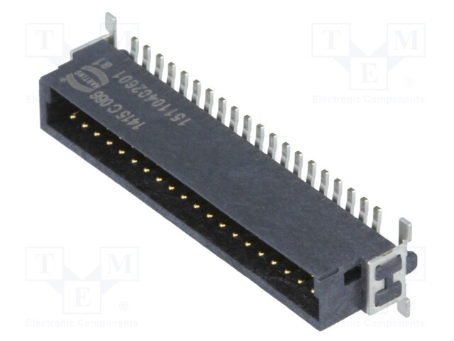 Connector: PCB to PCB; male; PIN: 40; 1.27mm; Series: har-flex; 2.3A