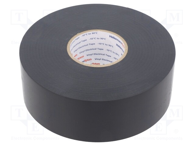 Tape: electrical insulating; W: 38mm; L: 33m; Thk: 0.25mm; black