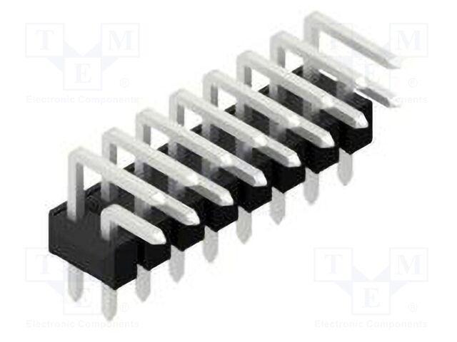 Connector: pin strips; pin header; male; PIN: 16; 2.54mm; THT; 2x8