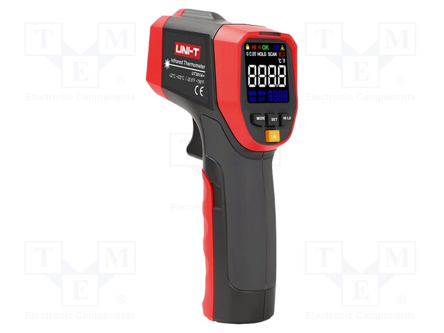 Infrared thermometer; LCD; -32÷420°C; Accur.(IR): ±1,5%,±1,5°C