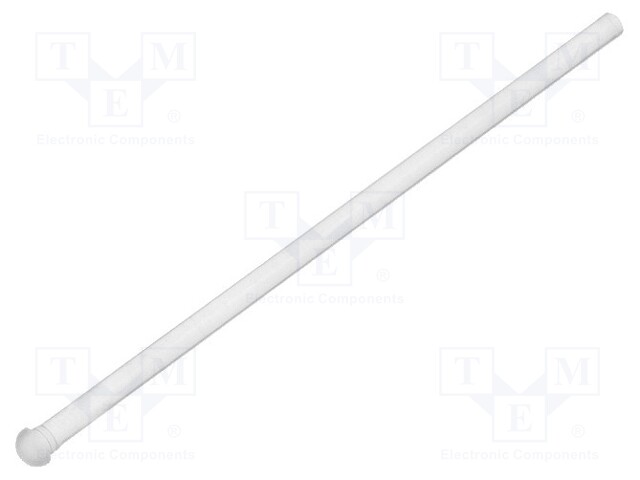 Fibre for LED; round; Ø2mm; Front: convex; straight