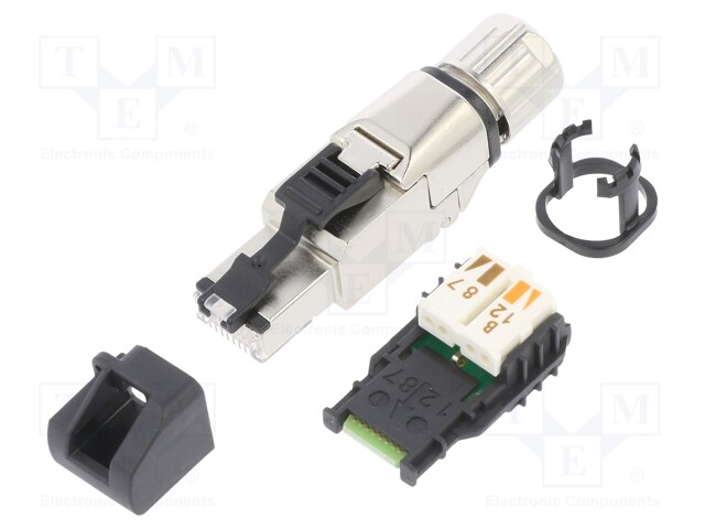 Plug; RJ45; PIN: 8; Cat: 6a; shielded,with protective cap; 5.5÷10mm