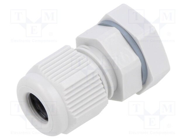 Cable gland; M12; 1.5; IP66,IP67; polyamide; light grey