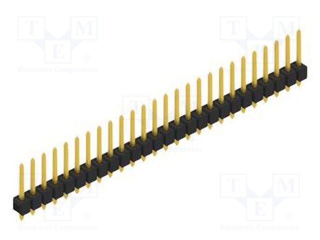 Connector: pin strips; pin header; male; PIN: 26; 2.54mm; THT; 1x26