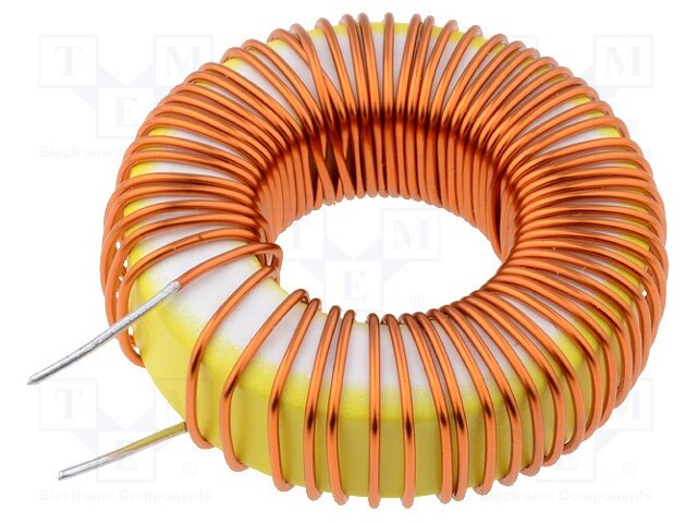 Inductor: wire; THT; L: 100uH; 10A; 44mΩ; L @ I=0A: 152uH