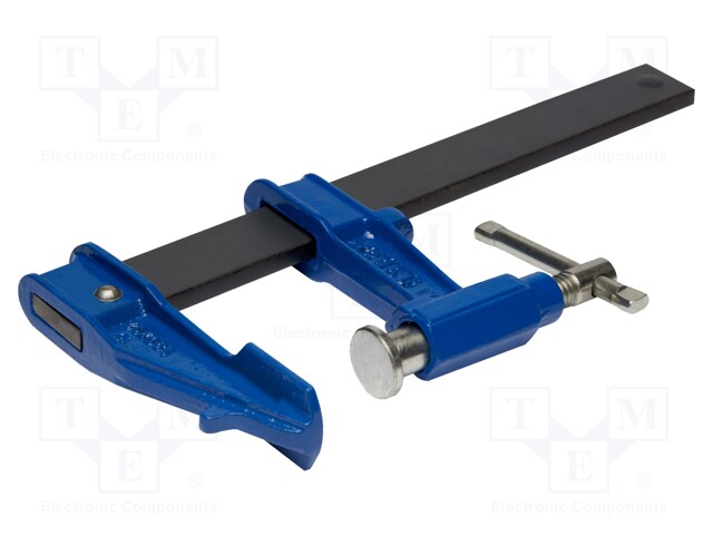 Parallel clamp; with thumbwheel; Grip capac: max.250mm; D: 90mm
