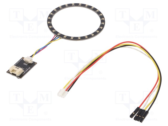 Module: LED ring; Colour: RGB; 1.9W; 5VDC; 120°; No.of diodes: 24