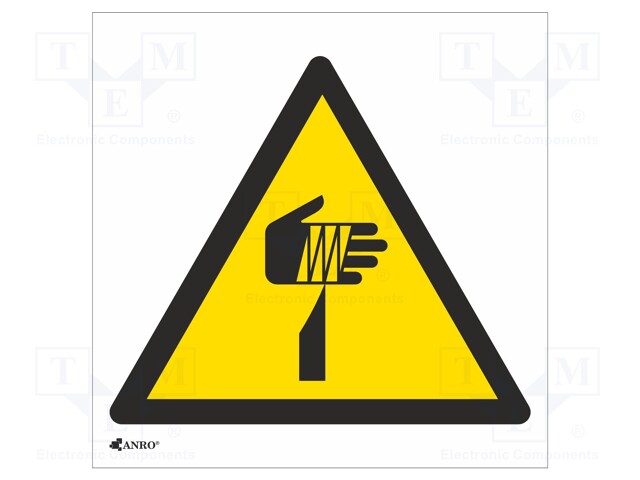 Safety sign; warning; Mat: PVC; W: 200mm; H: 200mm