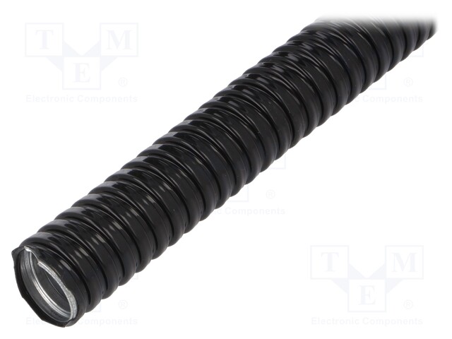 Protective tube; ØBraid : 26mm; galvanised steel; black; Len: 30m