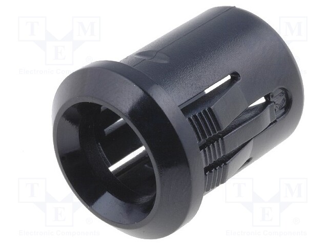 LED holder; 8mm; plastic; convex