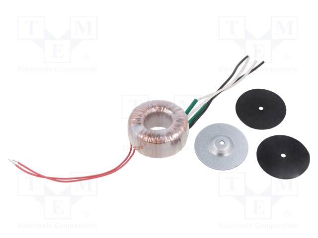 Transformer: toroidal; 30VA; 230VAC; 22V; 22V; 0.68A; 0.68A; IP00