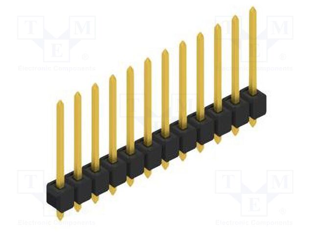 Connector: pin strips; pin header; male; PIN: 12; 2.54mm; THT; 1x12