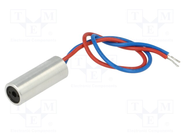 Module: laser; 0.4mW; red; dot; 635nm; 4.5÷5.5VDC; 15÷45mA