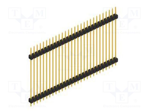 Connector: pin strips; pin header; male; PIN: 28; 2.54mm; THT; 1x28
