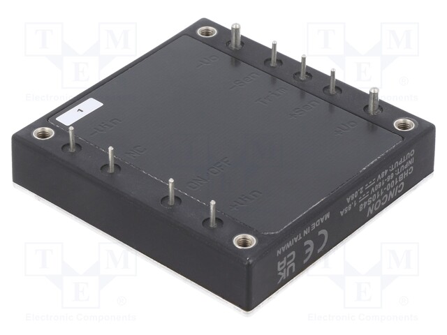 Converter: DC/DC; 100W; Uin: 66÷160V; Uout: 48VDC; Iout: 2.08A; 95g