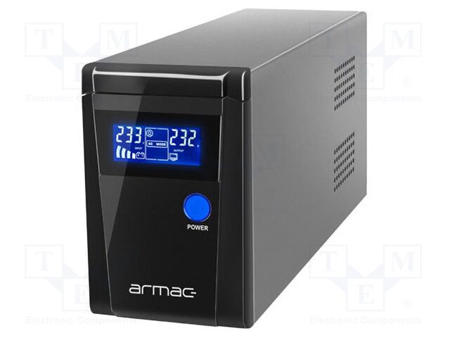Power supply: UPS; 390W; 650VA; 195÷255V; 305x85x141mm; 7Ah; 6h