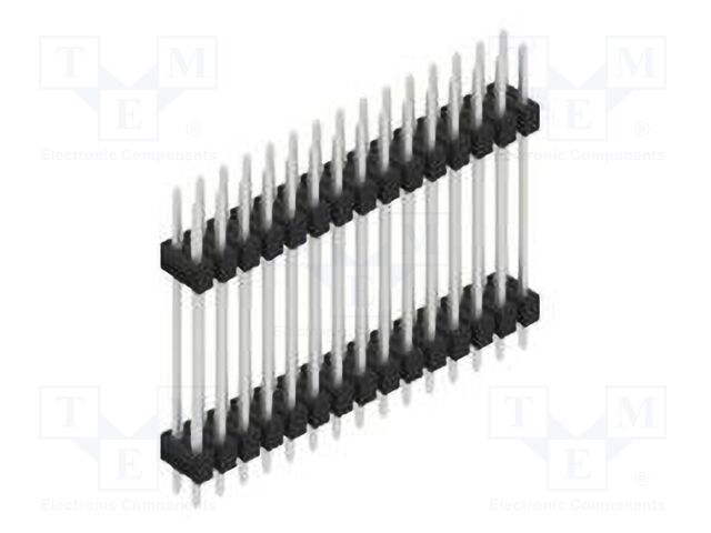 Connector: pin strips; pin header; male; PIN: 30; 2.54mm; THT; 2x15