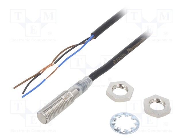 Sensor: inductive; OUT: PNP / NO; 0÷1.2mm; 10÷30VDC; M8; IP67; 200mA