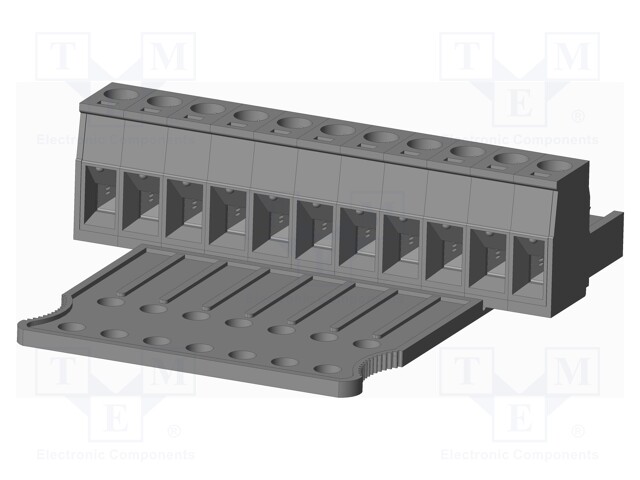 Connector: pluggable terminal block; plug; female; straight; grey