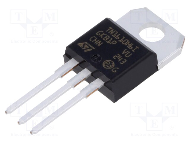 Thyristor, 600 V, 10 mA, 10 A, 16 A, TO-220AB, 3 Pins