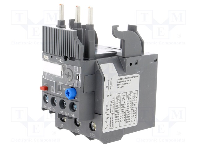 Thermal relay; Series: AF; Leads: screw terminals; 0.1÷0.13A
