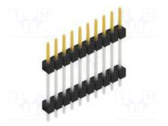 Connector: pin strips; pin header; male; PIN: 10; 2.54mm; THT; 1x10