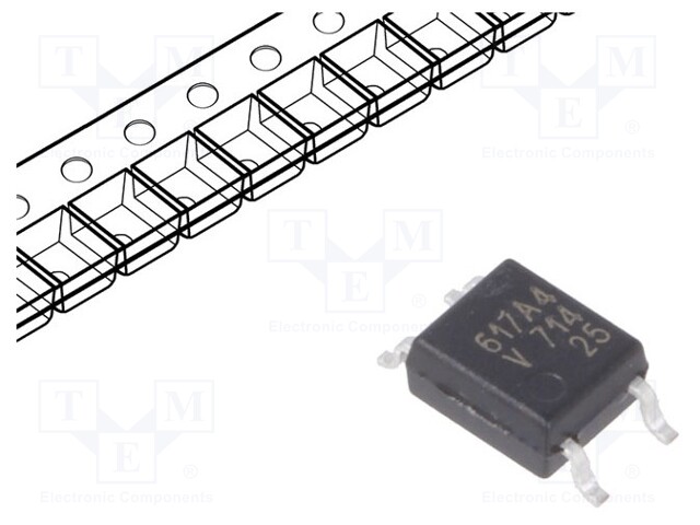 Optocoupler; SMD; Channels: 1; Out: transistor; Uinsul: 3.75kV; SOP4