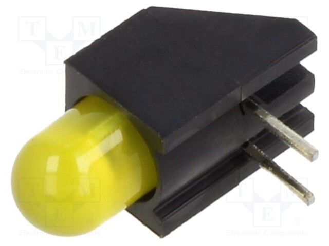 LED; yellow; 5mm; No.of diodes: 1; 20mA; Lens: diffused; 45°; 2÷2.8V