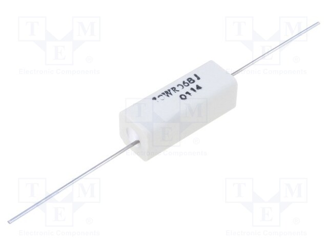 Resistor: wire-wound; cement; THT; 68mΩ; 10W; ±5%; 12x12x32mm