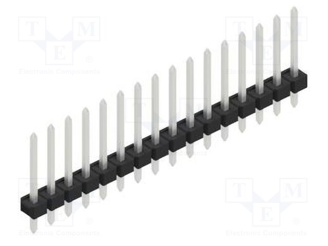 Connector: pin strips; pin header; male; PIN: 16; 2.54mm; THT; 1x16