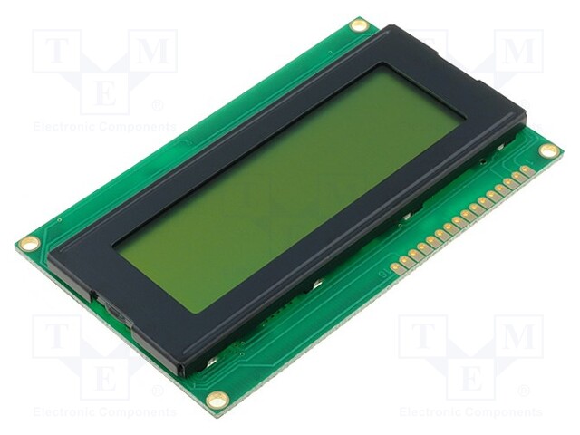 Display: LCD; alphanumeric; STN Positive; 20x4; 97x60x5mm; PIN: 16