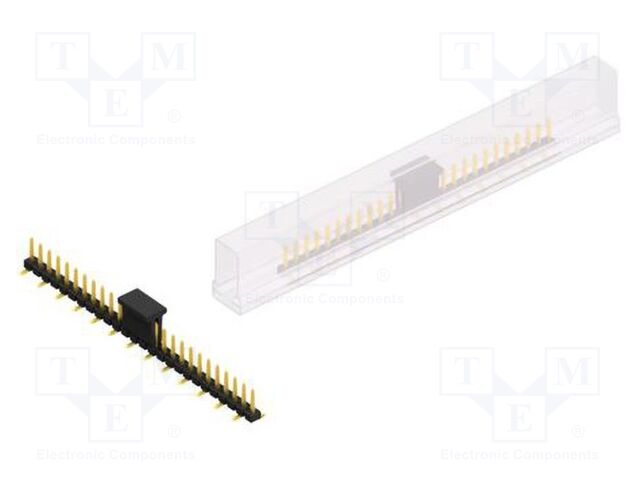 Connector: pin strips; pin header; male; PIN: 26; 2.54mm; SMT; 1x26