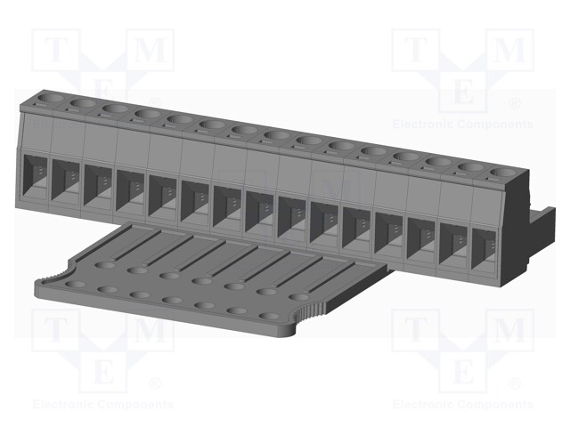 Connector: pluggable terminal block; plug; female; straight; grey