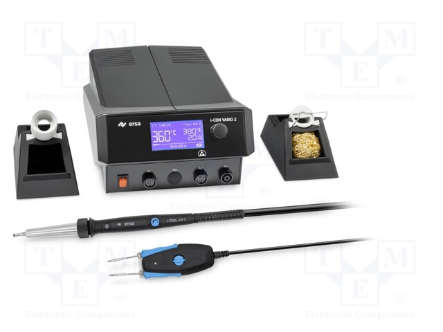 Hot air soldering station; digital,with knob; 150÷450°C; ESD