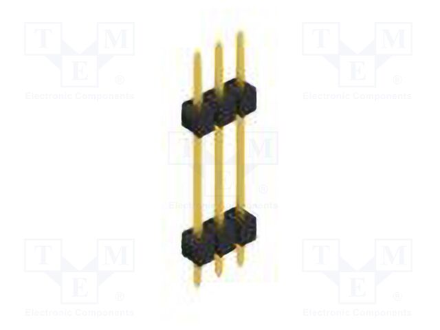 Connector: pin strips; pin header; male; PIN: 3; 2.54mm; THT; 1x3
