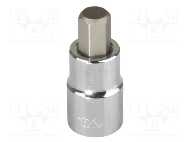 Socket; hex key,socket spanner; HEX 3mm; 1/2"; bit socket