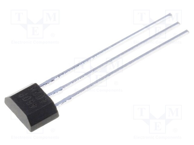 Sensor: Hall; bipolar; Case: TO92; Range: -55÷55G; Usup: 3÷24VDC