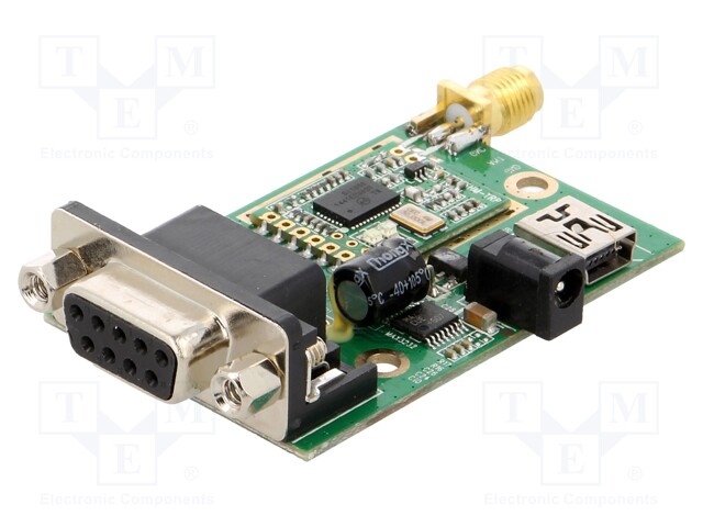 Module: RF; FM transceiver; FSK; 433.92MHz; RS232; 2.4÷3.6VDC