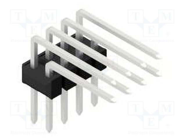 Connector: pin strips; pin header; male; PIN: 8; 2.54mm; THT; 2x4
