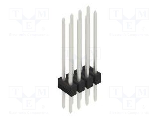 Connector: pin strips; pin header; male; PIN: 8; 2.54mm; THT; 2x4