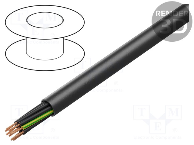 Wire; ÖLFLEX® ROBUST 210; 10G0,5mm2; unshielded; 300/500V; TPE; Cu